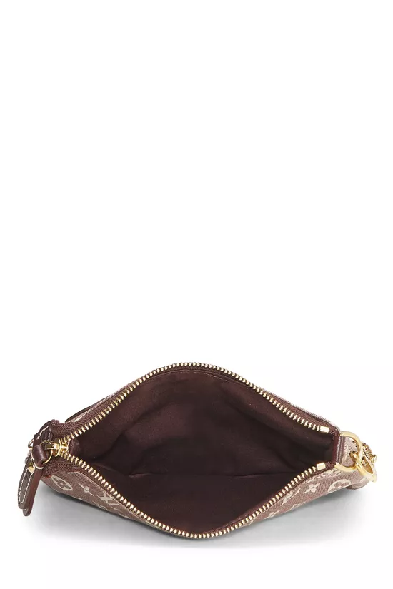 Burgundy Monogram Idylle Pochette Mini, , large image number 5