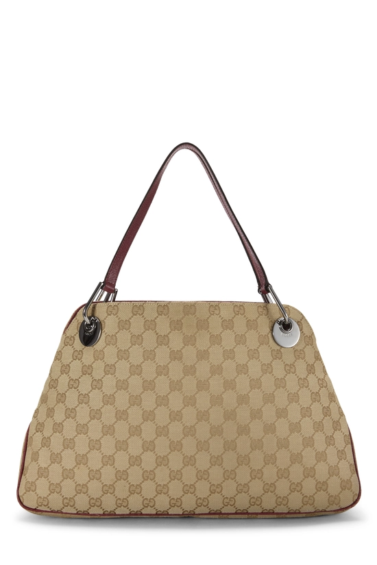 Burgundy Original GG Canvas Eclipse Tote, , large image number 3