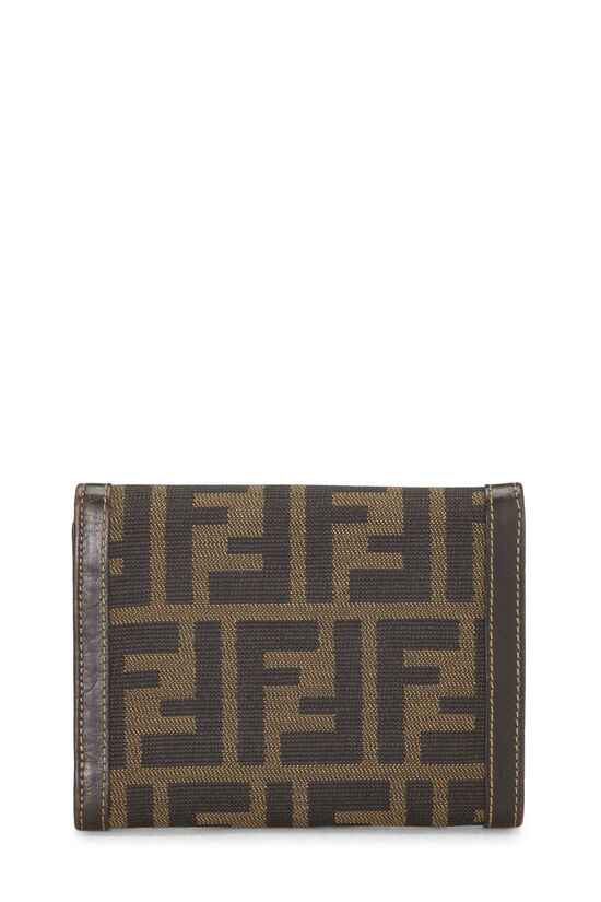 Brown Zucca Canvas Compact Wallet, , large image number 2