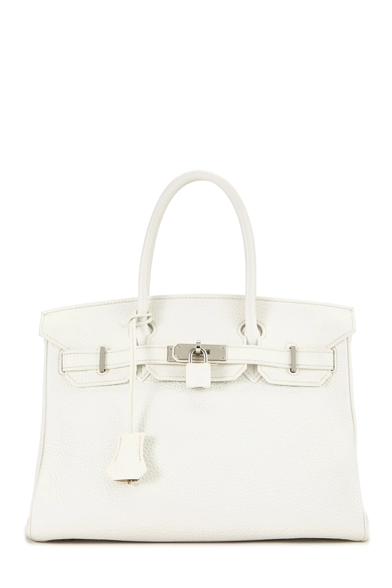 White Togo Birkin 30, , large image number 0