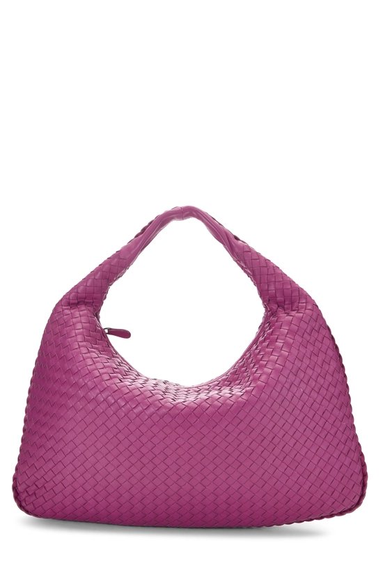 Purple Intrecciato Veneta Hobo Large, , large image number 0