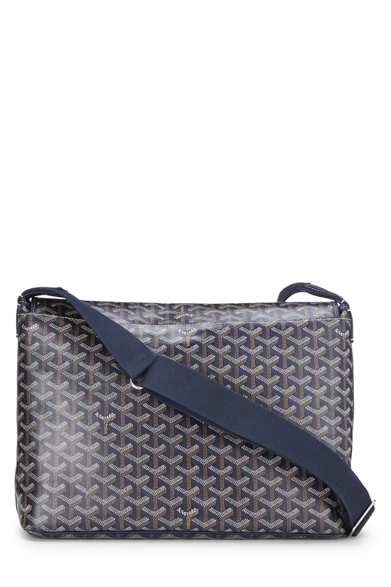 Navy Goyardine Canvas Capetien MM, , large image number 3