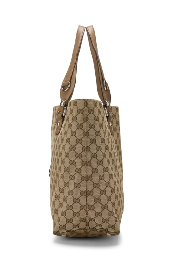 Brown Original GG Canvas Icon Bit Tote, , large image number 2