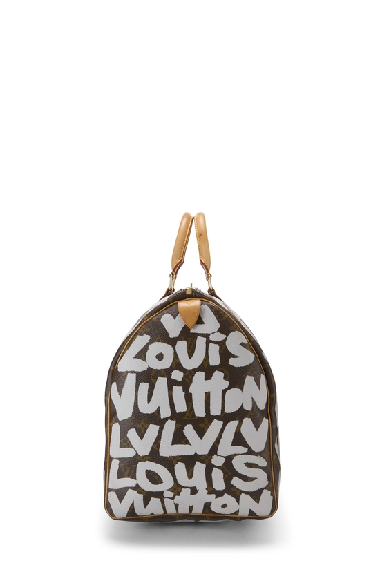 Stephen Sprouse x Louis Vuitton Grey Monogram Graffiti Keepall 50, , large image number 2
