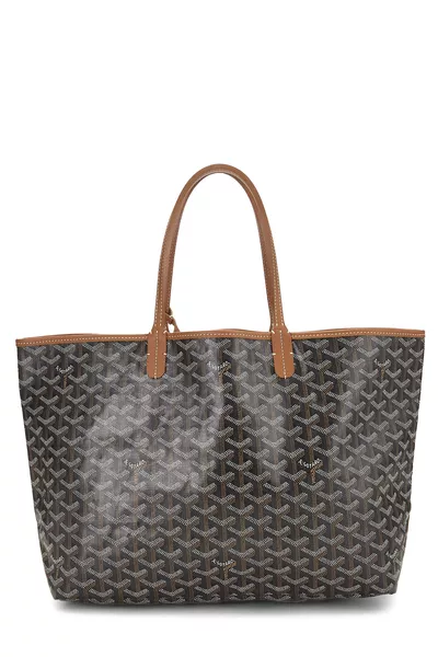 Black Goyardine Canvas Saint-Louis PM