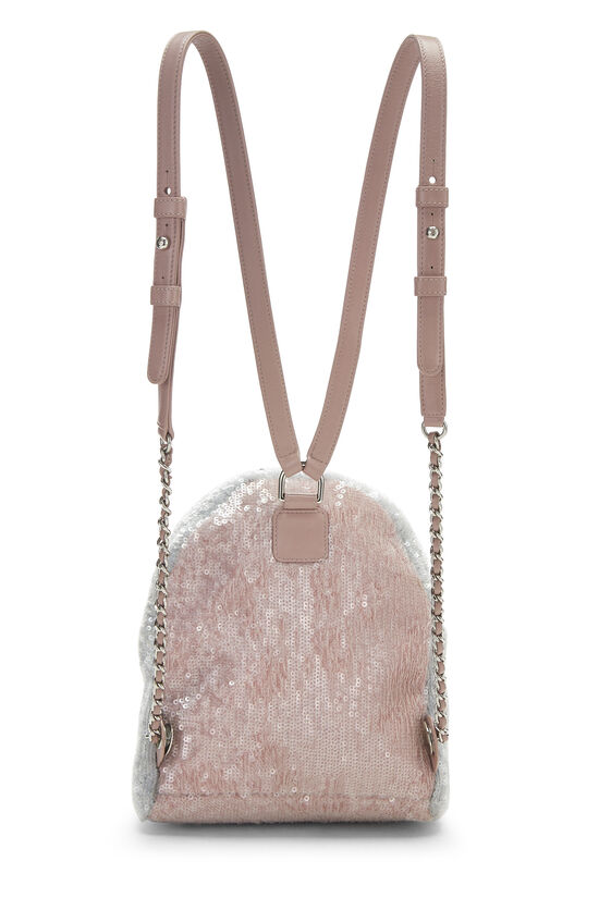 Pink Sequin Waterfall Backpack Mini, , large image number 4