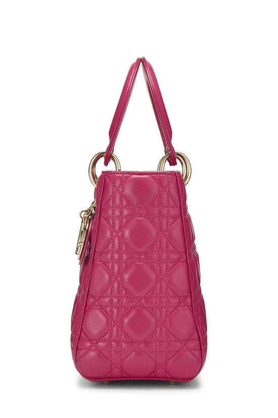 Pink Cannage Quilted Lambskin Lady Dior Small, , large image number 2