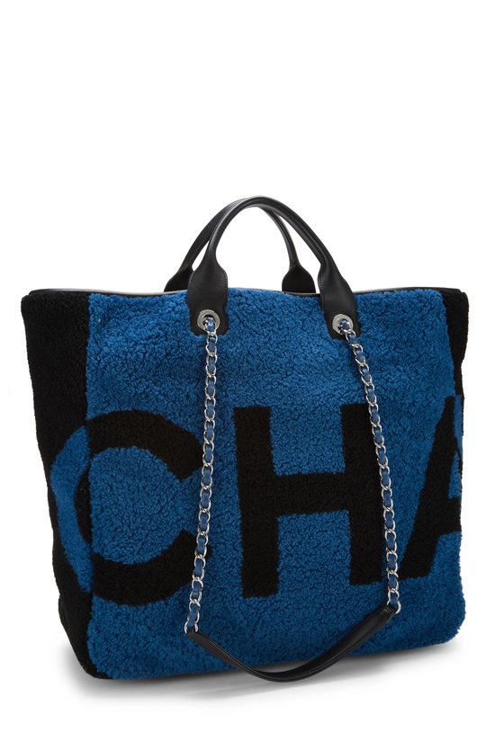 Blue Shearling Deauville Large, , large image number 1