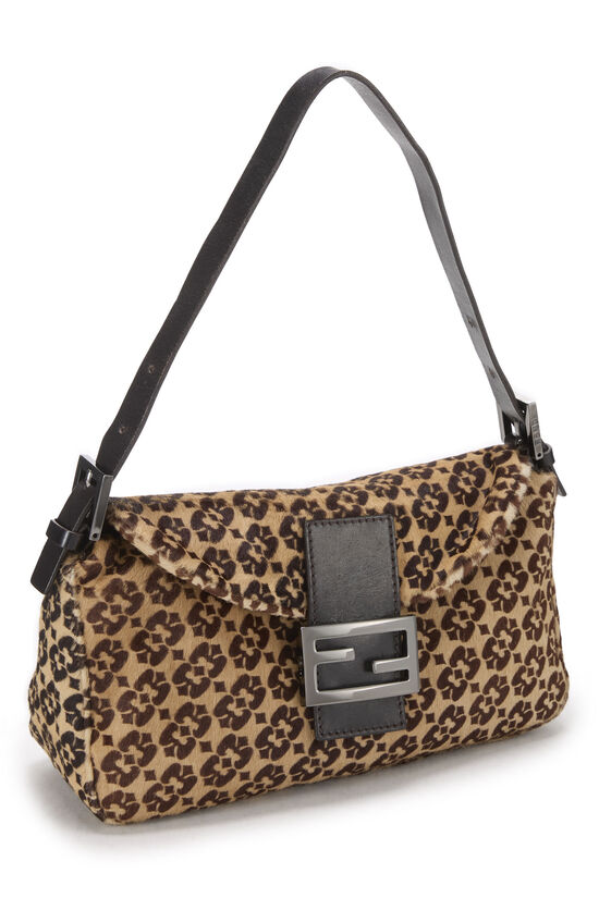 Brown Pony Hair Shoulder Bag, , large image number 1