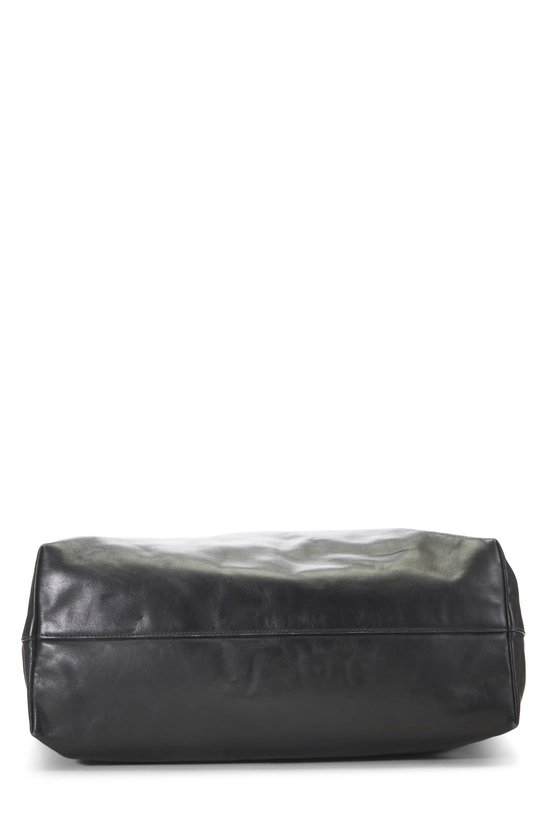 Black Calfskin Shopping Tote Medium, , large image number 4