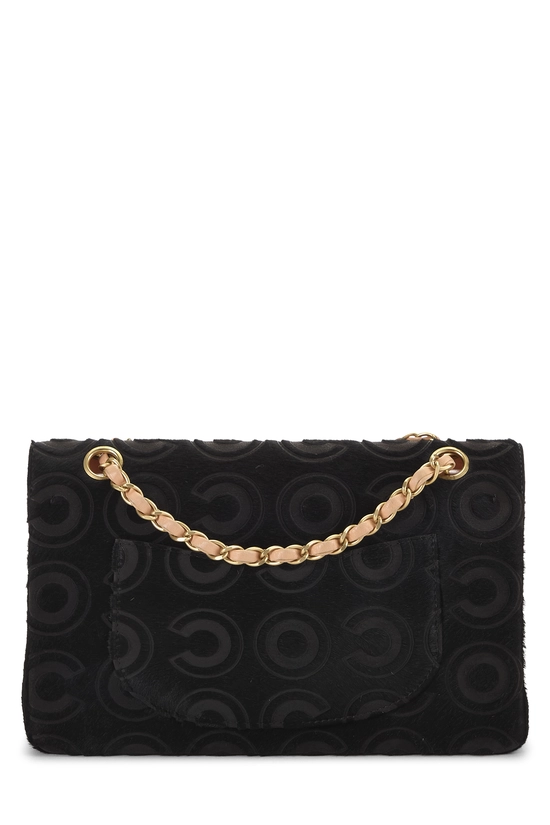 Black Ponyhair Classic Double Flap Medium, , large image number 3