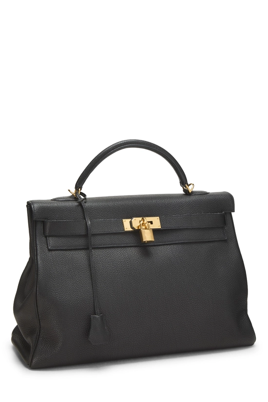 Black Togo Kelly Retourne 40, , large image number 1