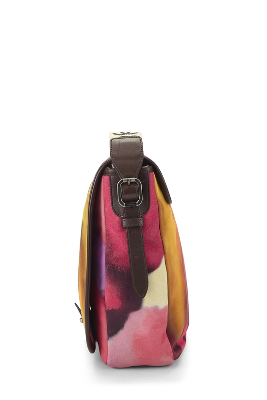 Multicolor Suede Flower Power Messenger, , large image number 2