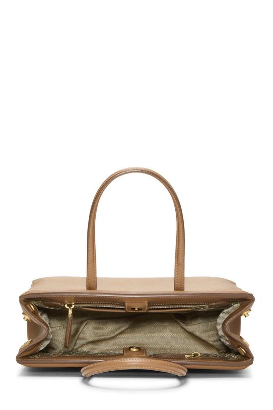 Brown Saffiano Convertible Parabole Tote, , large image number 5