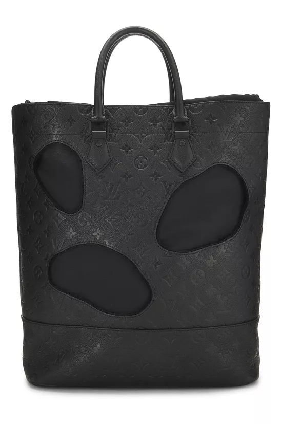 COMME DES GAR&Ccedil;ONS x Louis Vuitton Black Monogram Empreinte Bag with Holes, , large image number 3
