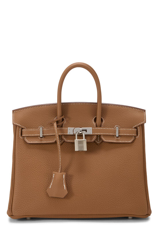 Gold Togo Birkin 25, , large image number 0
