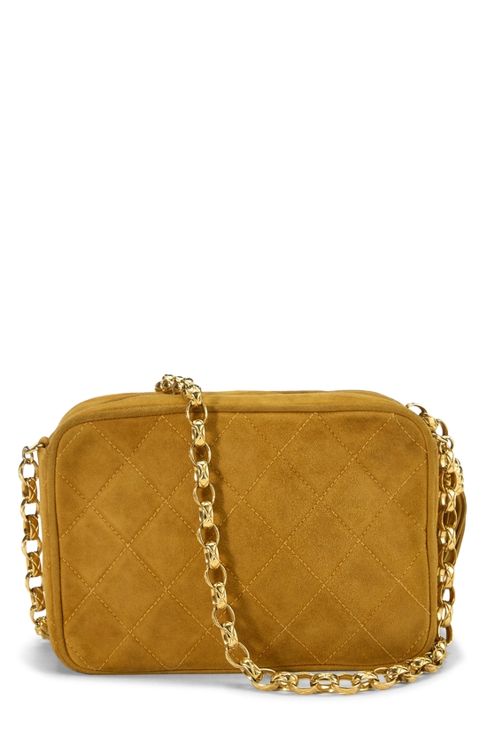 Yellow Suede 'CC' Camera Bag Mini, , large image number 3