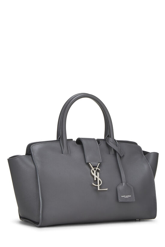 Pre-Owned Grey Calfskin Leather Downtown Cabas Baby QTBHIO3PER002