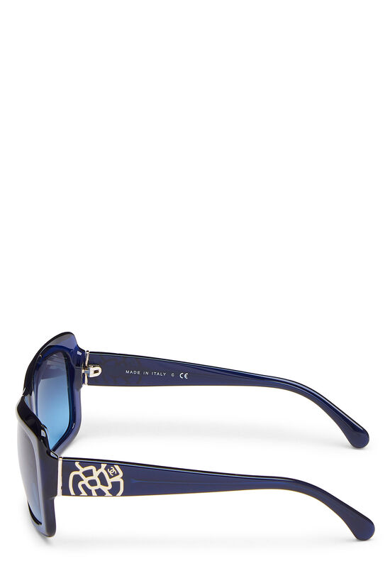Blue Acetate Camellia Sunglasses, , large image number 3