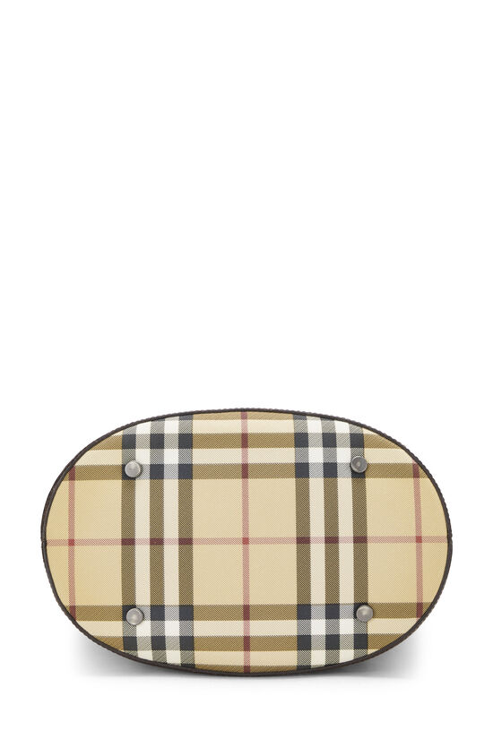 The bucket cloth handbag Burberry Beige in Cloth - 31087160