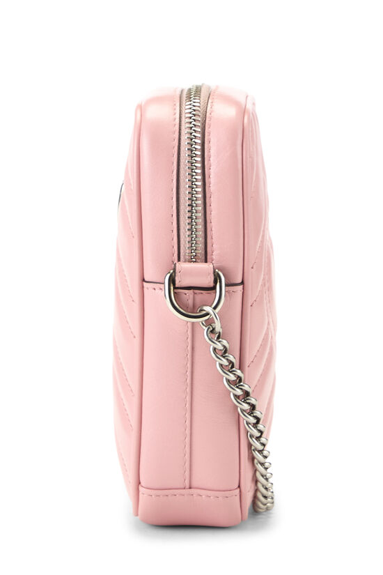 Pink Leather GG Marmont Vertical Crossbody Mini, , large image number 2