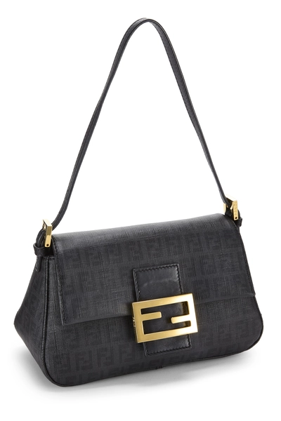 Fendi Black Zucchino Coated Canvas Mama Mini — photo 2