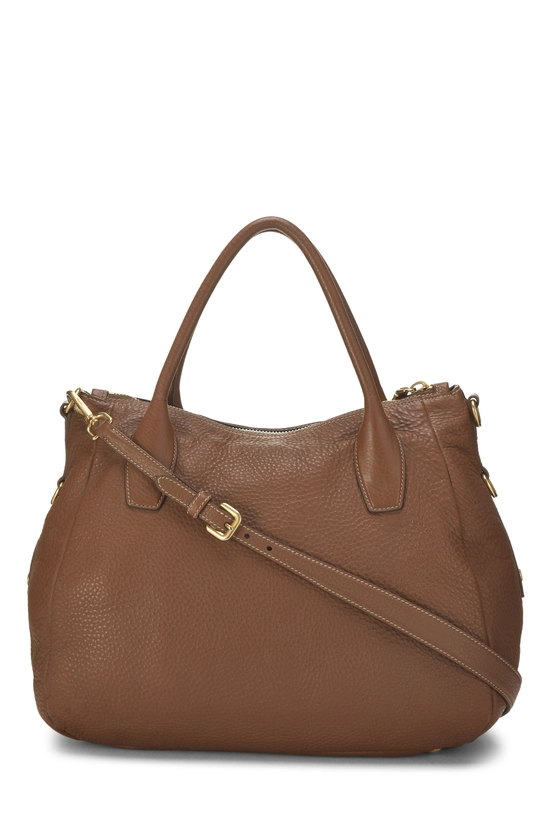 Brown Vitello Daino Sacca 2 Manici, , large image number 3