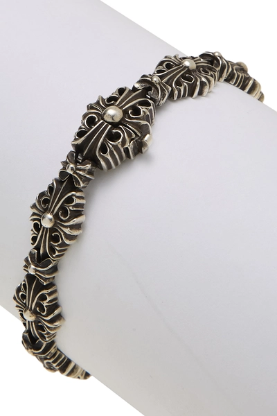 Sterling Silver Keeper Link Bracelet, , large