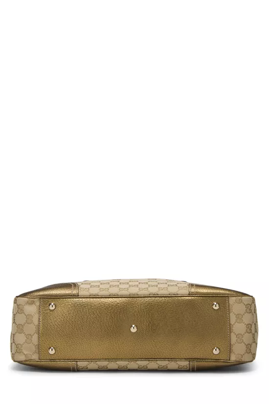 Gold Original GG Canvas Princy Tote, , large image number 4