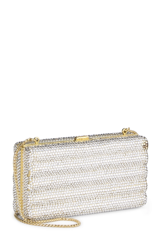 Gold Crystal Embellished Minaudi&egrave;re Small, , large image number 1