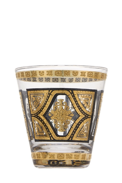 Gold 22k Gilded Baroque Footed Glassware Set of 5