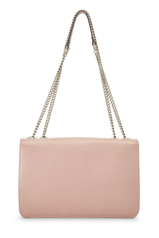 Pink Leather Interlocking GG Crossbody Bag, , large image number 3