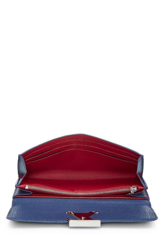 Louis Vuitton Blue Taurillon Capucines Wallet QJA087WDBB003