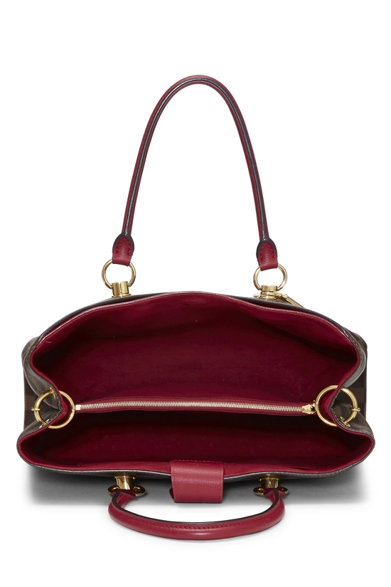 Burgundy Damier Ebene Riverside Tote, , large image number 5