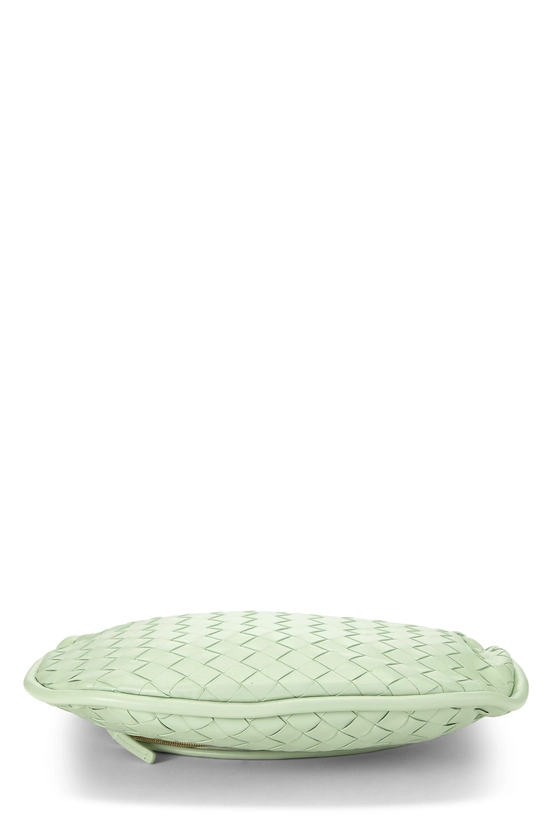 Green Intrecciato Leather Gemelli Medium, , large image number 4
