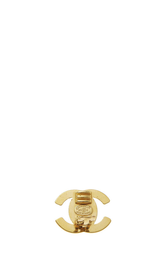 Gold 'CC' Turnlock Earrings Medium, , large image number 3