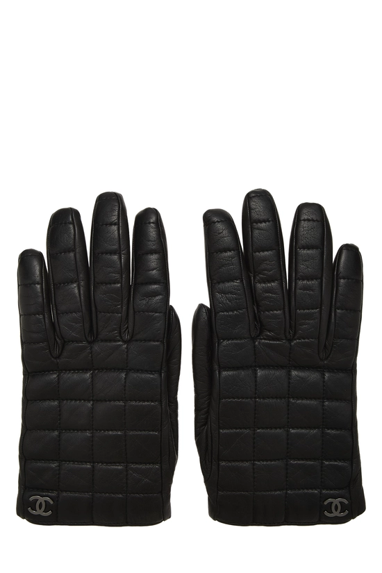 Pre-Owned Black Lambskin Gloves Q6A04T1IKB00B
