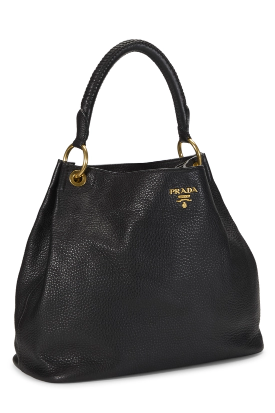 Black Vitello Daino Hobo, , large image number 1