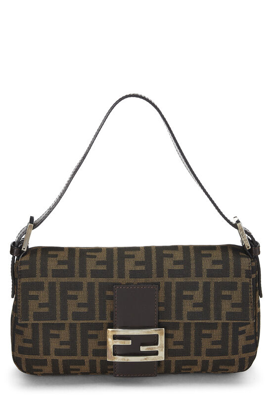 Brown Zucca Canvas Baguette, , large image number 0