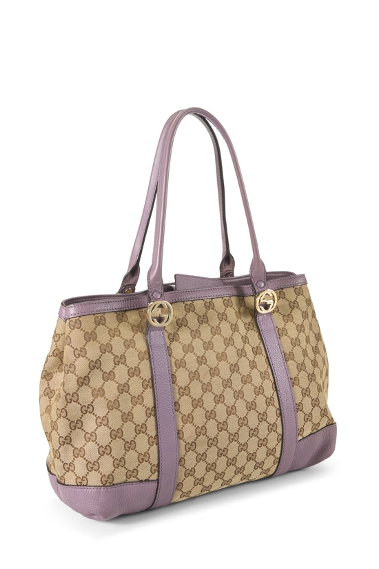 Purple Original GG Canvas Miss GG Tote Large, , large image number 1
