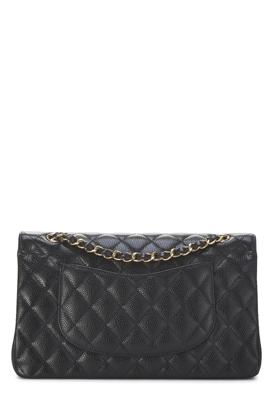 Black Quilted Caviar Classic Double Flap Medium, , large image number 3