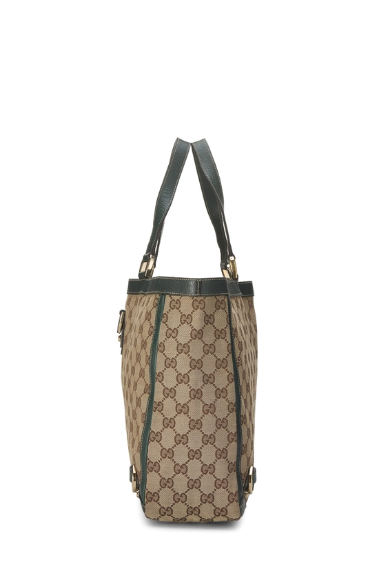 Green GG Canvas D-Ring Abbey Tote XL, , large image number 2