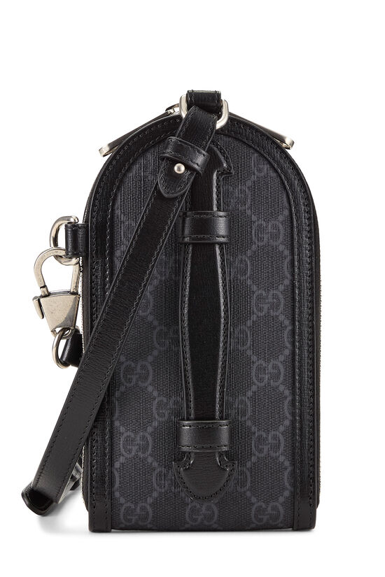 Black GG Supreme Canvas Interlocking GG Crossbody Mini, , large image number 3