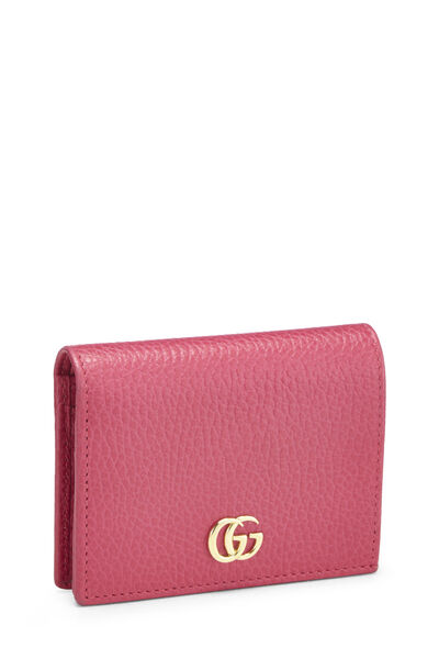 Pink Leather 'GG' Card Case, , large