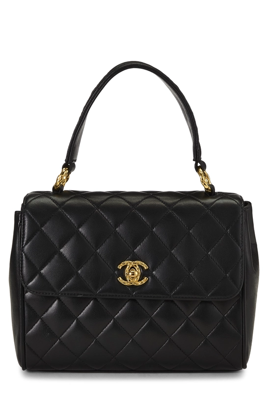 Black Quilted Lambskin Kelly Small, , large image number 0