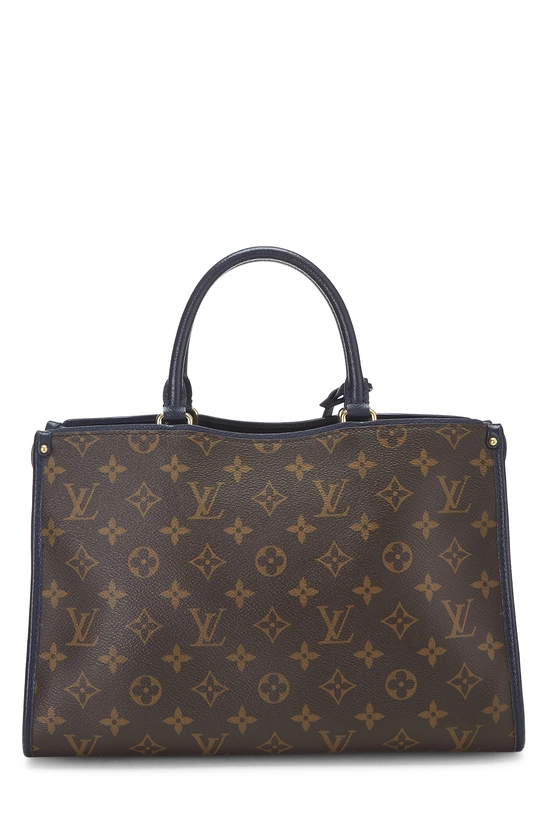 Navy Monogram Canvas Popincourt NM PM, , large image number 3