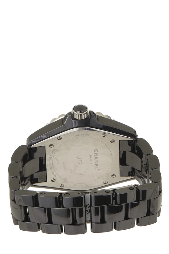 Black Ceramic Diamond Dial J12 38mm Watch, , large image number 4