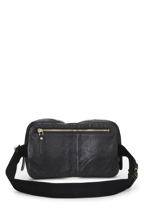 Black Guccissima Double Pocket Waist Pouch Small, , large image number 3