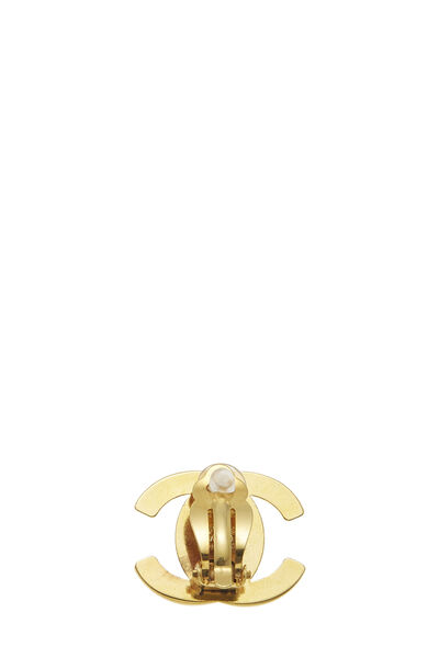 Gold 'CC' Turnlock Earrings Medium, , large