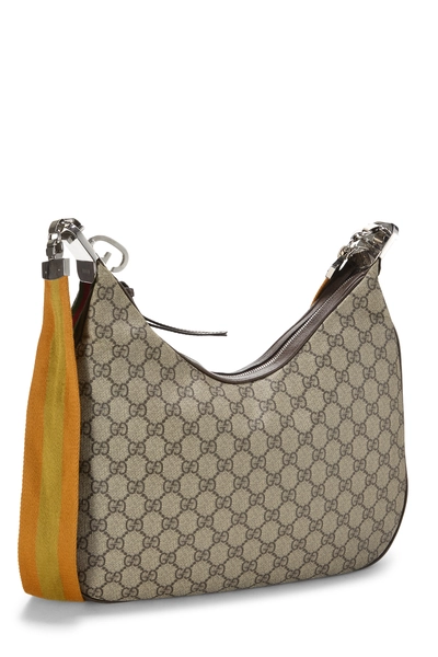 Gucci Brown GG Supreme Canvas Satchel Large — photo 2